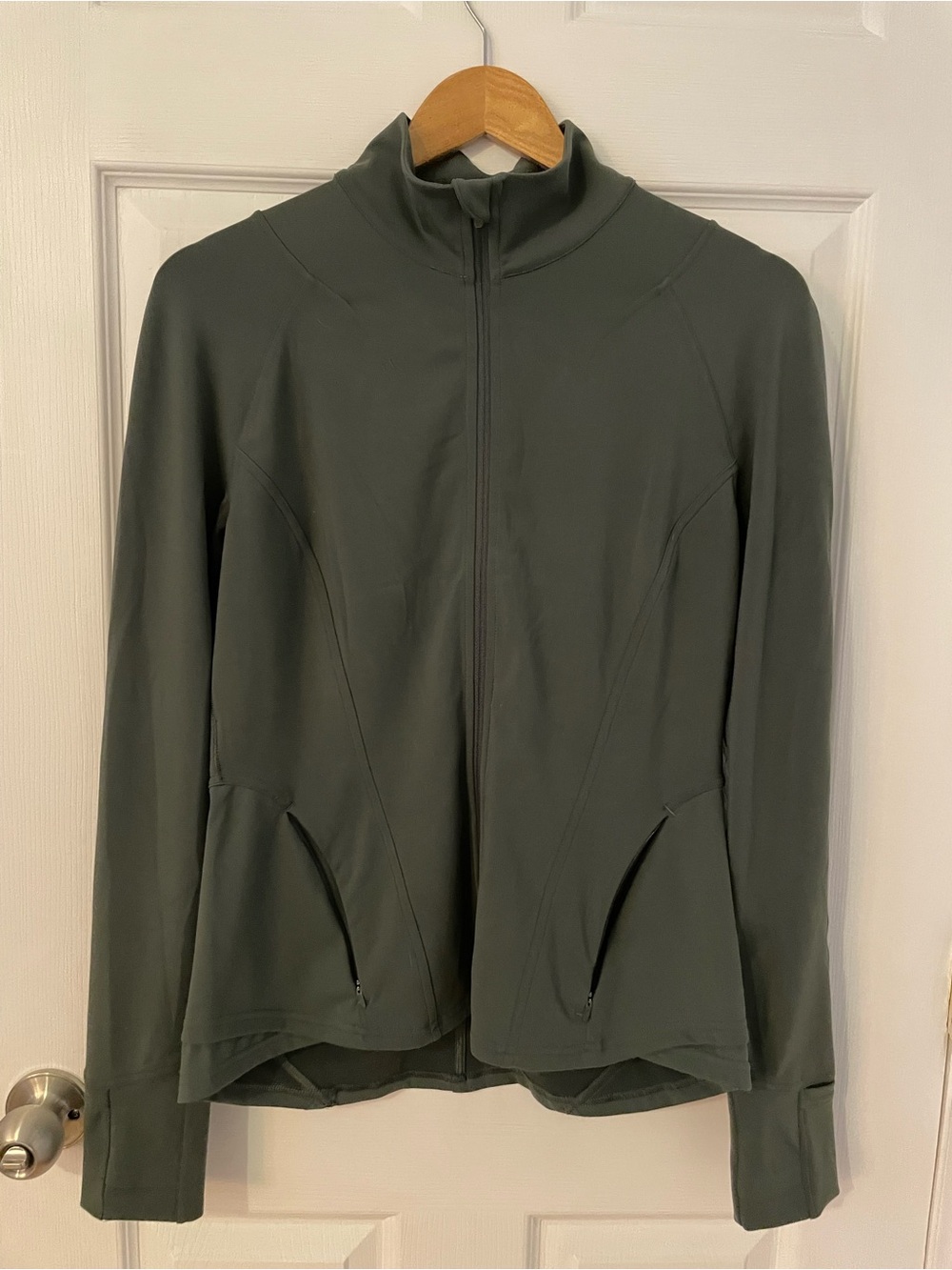 lululemon athletica Olive Green Lightweight Full-Zip Jacket